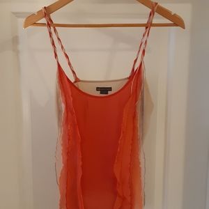 Armani Exchange Silk Spaghetti Strap Blouse